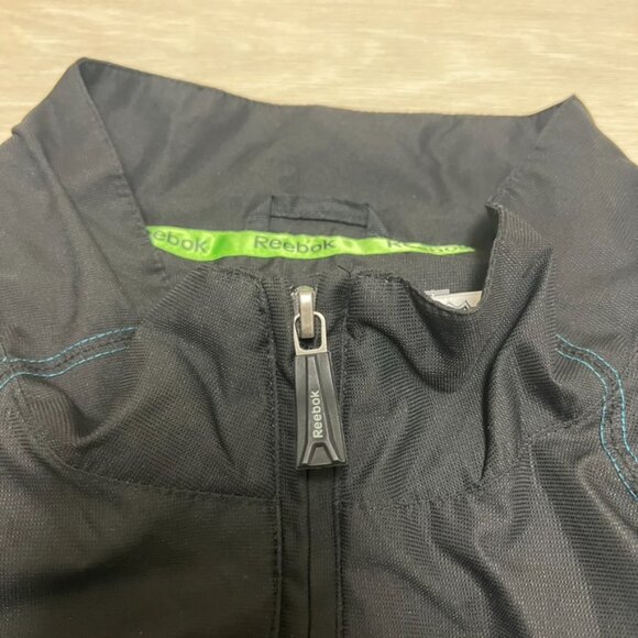 NHL Reebok Vintage Y2K San Jose Sharks Quarterzip Wind Breaker 2XL Black - Picture 4 of 9